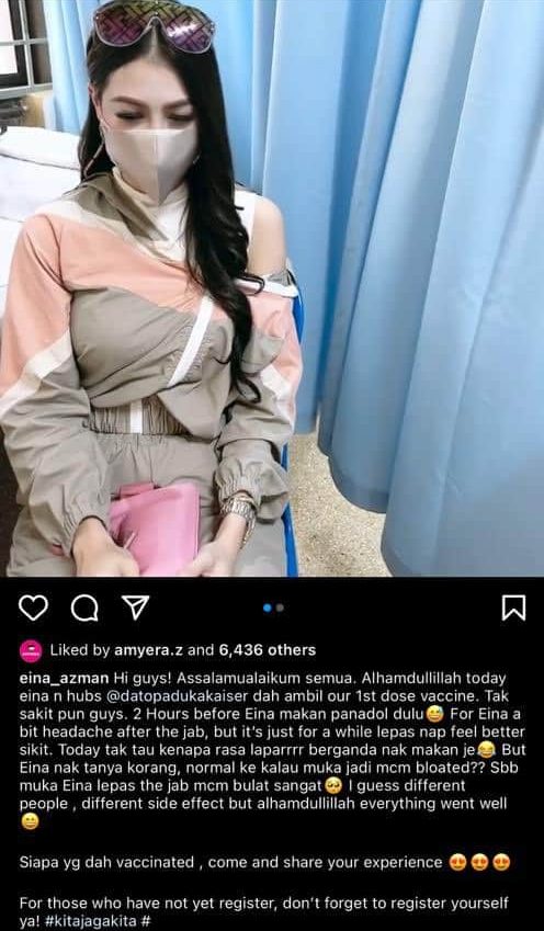 DP Eina Azman Dapat Vaksin Atas Rujukan Pakar, KKM Nafi Dakwaan Potong Barisan