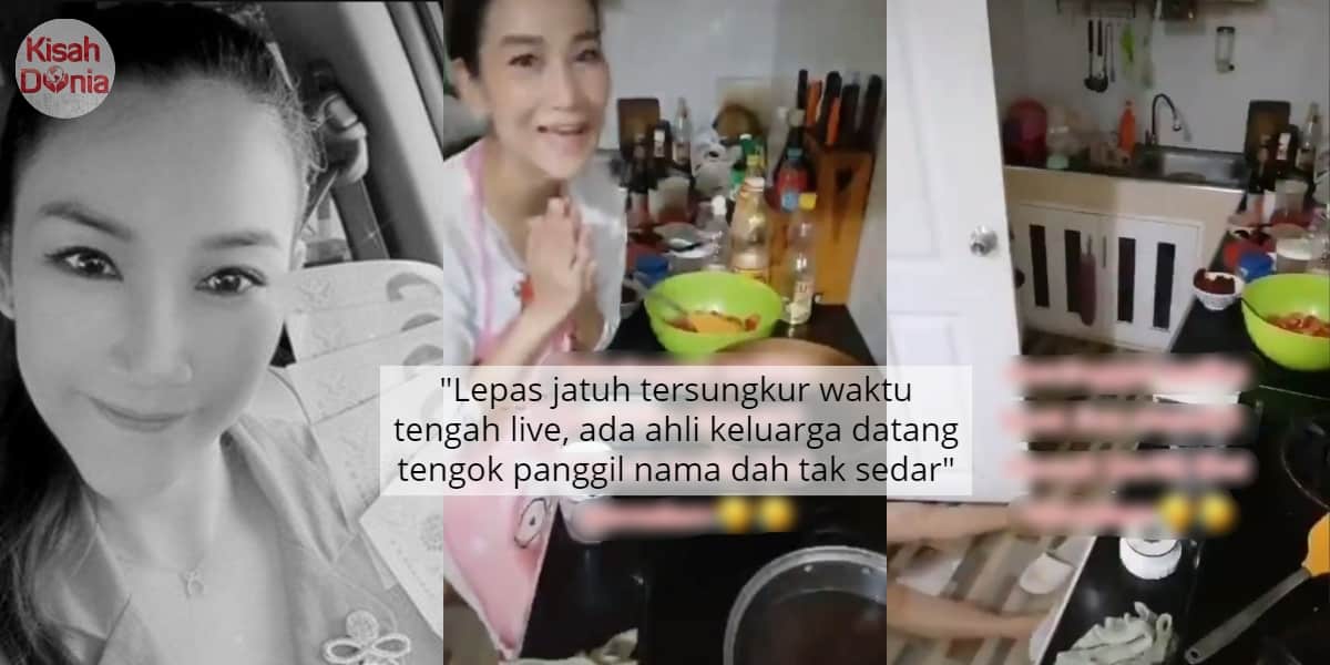 [VIDEO] Sempat Ketawa Happy Buat Live Memasak, Wanita Rebah Temui Ajal Di Dapur 7
