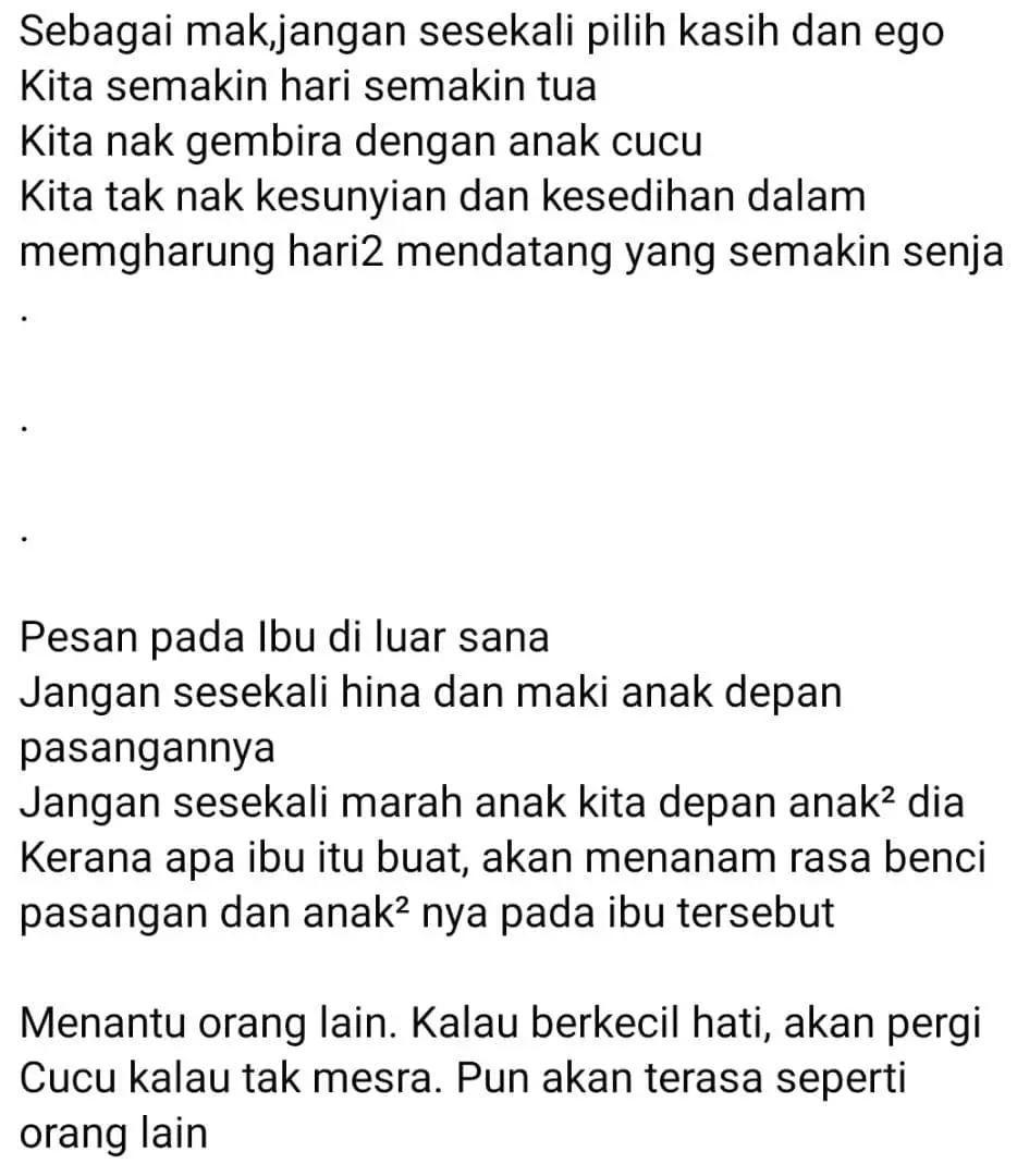 Anak Miskin Dipandang Seperti Kain Buruk, Ibu Jenis ‘Pilih Kasih’ Memang Wujud