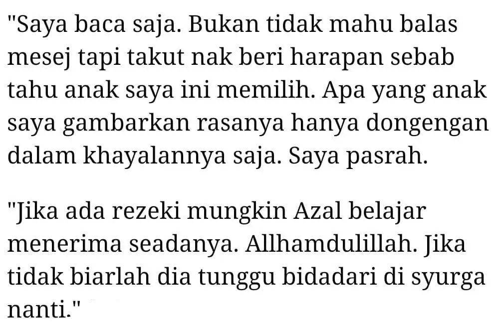 Ramai Offer Nak Jadi Isteri, Tapi Azal Memilih – “Nak Lawa, Tak Pakai Tudung..”