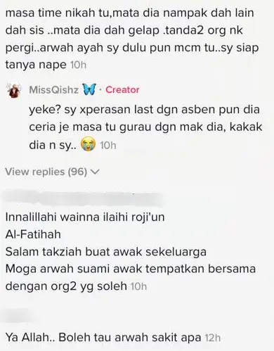 Jodoh Tak Lama, Wanita Tak Lalu Makan Suami Dijemput Ilahi Lepas 11 Hari Nikah