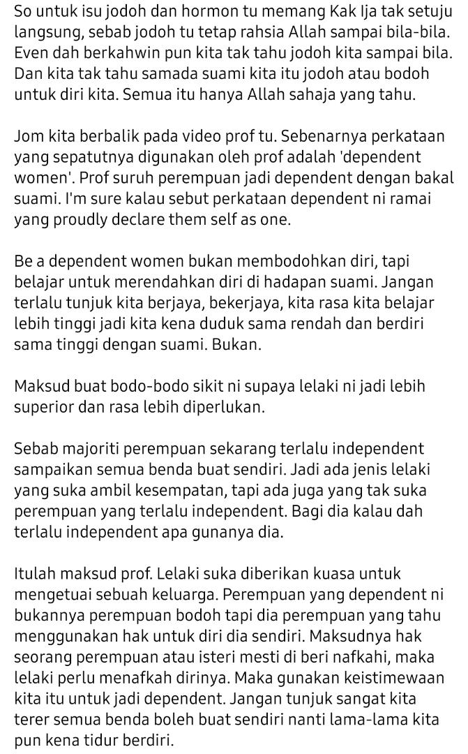 Isu 'Bodoh-Bodoh Demi Jodoh', Dr Amalina Salah Faham Tafsir Ayat Prof Muhaya? 6