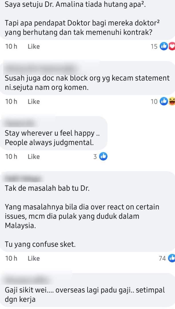 Dr Amalina Dikecam Gara-Gara Tak Balik Kerja Malaysia, Dr Rafidah Bidas Balik 7
