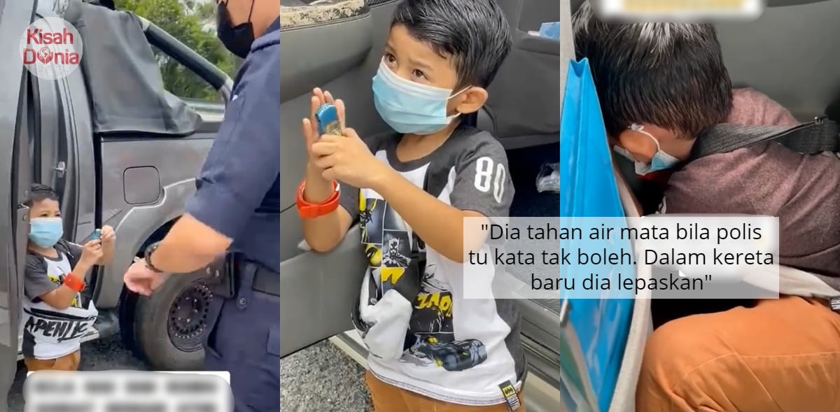 Rindu Atuk Nenek Di Kampung, Anak Turun Kereta Minta Izin Sendiri Dengan Polis 1