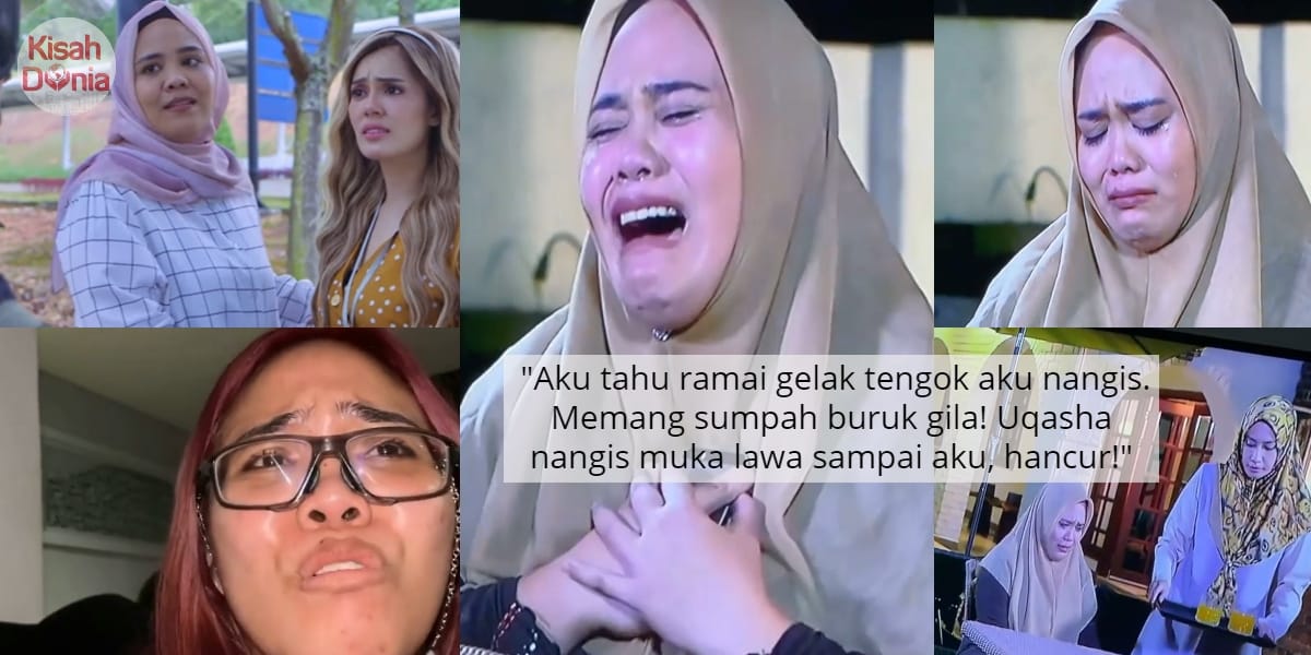 [VIDEO] Tengok Muka Sendiri Nangis Buruk Dalam TV, Lakonan Norreen Iman Dipuji 4
