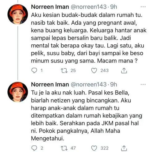 “Rasa Malu Sebab Aku Senyap” -Norreen Akui Pernah Lihat Penghuni Dilayan Buruk