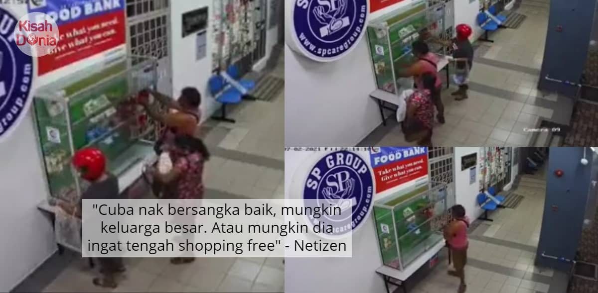 Ditangkap CCTV, Viral 3 Orang Tamak Ambil Bantuan Makanan Macam Tapau Sekampung 8