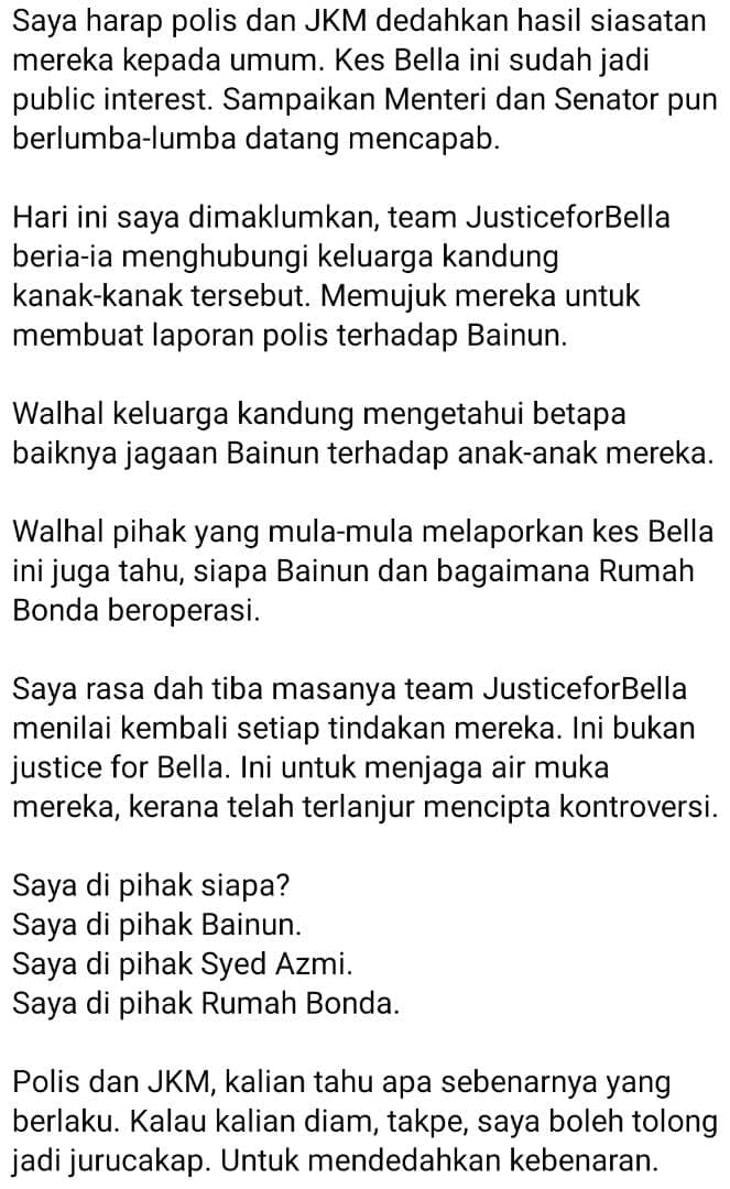 "Ada 6 Budak Di Kondo, Kenapa Bella Seorang Cedera?" - Peguam Rungkai Persoalan 7