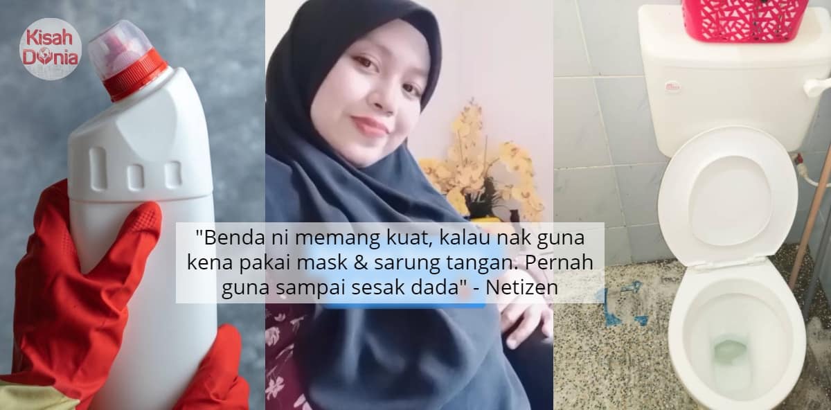 Baru Nak Basuh Tandas Guna Peluntur, Ibu Hamil 6 Bulan Panik Perutnya Mengeras