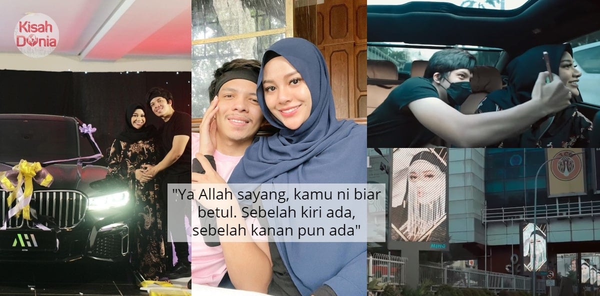 Mengejutkan, YouTuber Wish Birthday Paparkan Muka Isteri Di Skrin Tengah Kota 7