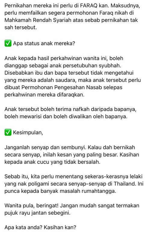 Ayah Rahsiakan Nikah Di Thailand, Suami Isteri Terkejut Rupanya Adik Beradik