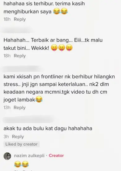 Kecoh Abang PPE Gelek Dengan Warga Asing, Ramai Gelak Parodi Bini Panggil Balik