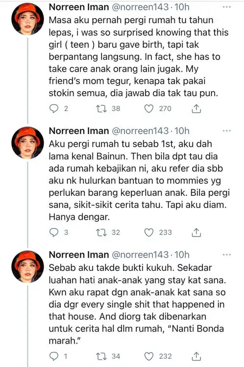 “Rasa Malu Sebab Aku Senyap” -Norreen Akui Pernah Lihat Penghuni Dilayan Buruk