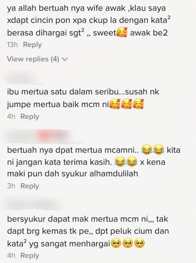 "Terima Kasih Cinta Anak Ibu"- Sayang Menantu, Mentua Suprise Cincin Emas Besar 3