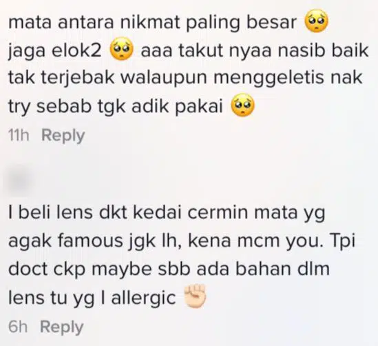 Gadis Pakai Contact Lens Murah Beli Online, Lihat Apa Yang Terjadi Pada Matanya