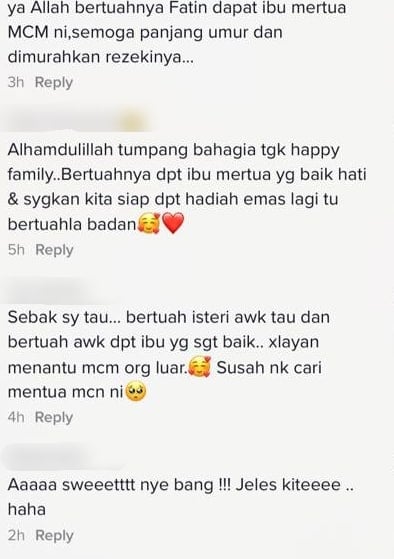 "Terima Kasih Cinta Anak Ibu"- Sayang Menantu, Mentua Suprise Cincin Emas Besar 4