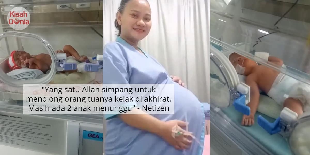 Teruja Nak Sambut Bayi Kembar 3, Wanita Sebak Salah Seorang Jadi 'Ahli Syurga' 1