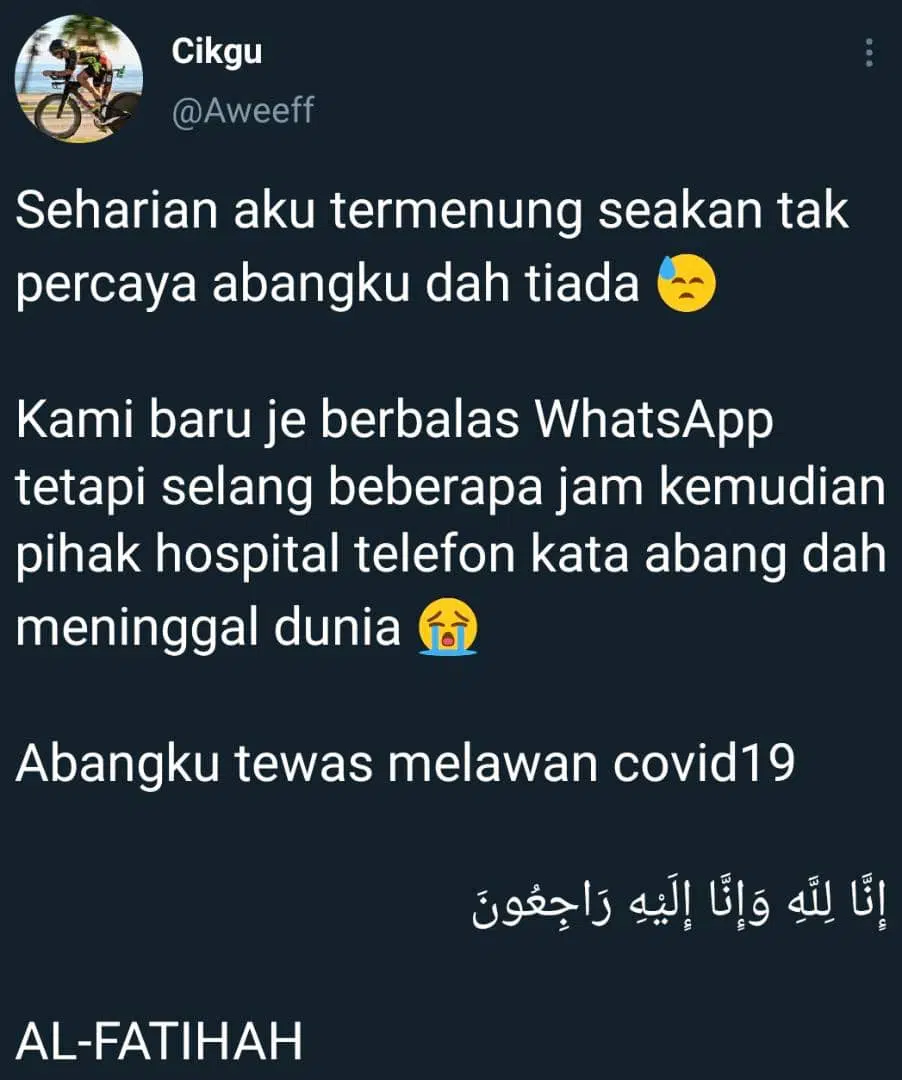 Marah Abang Teringin Minum Air Gas, Lelaki Terkilan Rupanya Itu Mesej Terakhir