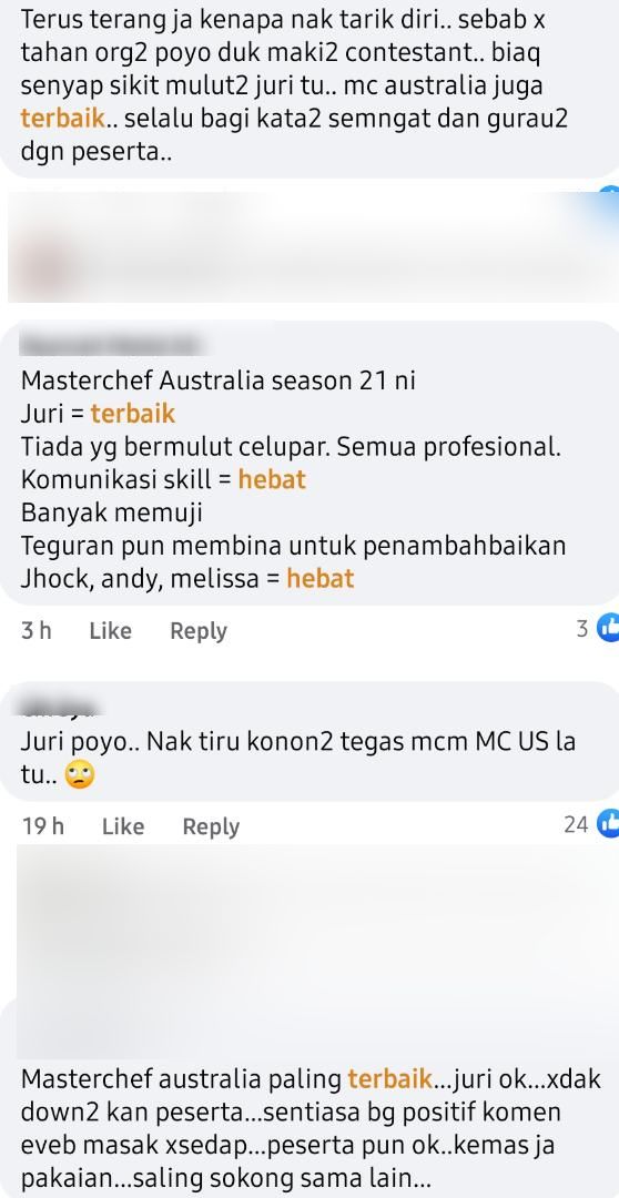 Muka Ketat & Komen Pedas, Netizen Bandingkan Masterchef Indonesia VS Australia 7