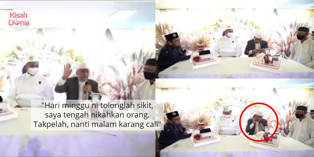 Nak Nikahkan Orang Tiba-Tiba Phone Bunyi, Tok Kadi 'Sembur' Tala Pada Mikrofon 2