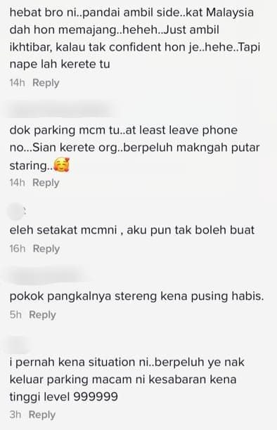 Depan Belakang Rapat Tinggal Seinci, Skil Keluar Parking Kereta Bikin Cemas