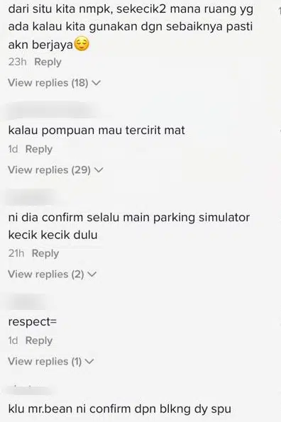 Depan Belakang Rapat Tinggal Seinci, Skil Keluar Parking Kereta Bikin Cemas