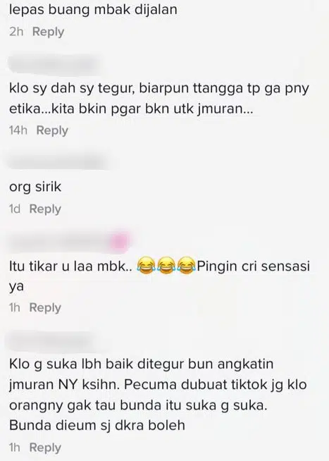 Jiran Selamba Jemur Tikar Dekat Pagar Rumah, Wanita Mengadu Susah Keluar Masuk