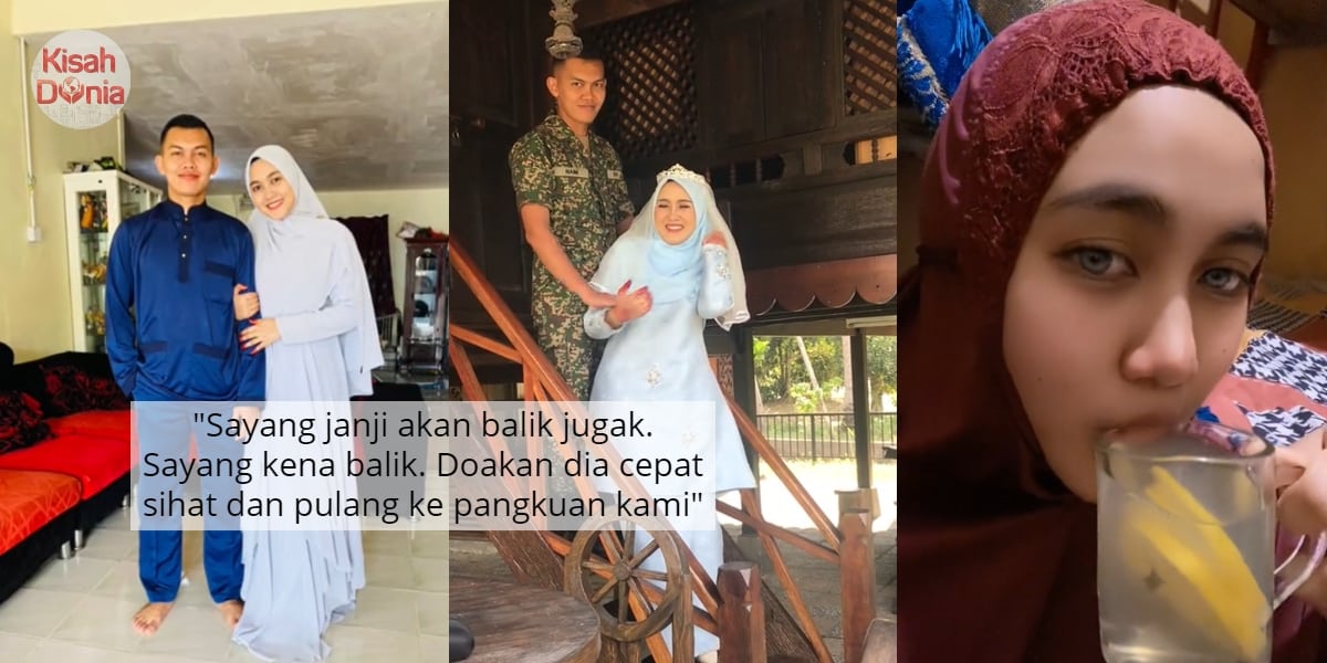 Viral Suami Askar Seluk Tudung, Mohon Doa Isteri Hamil Hidap Covid-19 Tahap 3 10