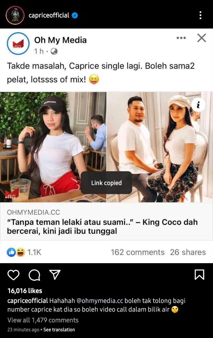 [VIDEO] Caprice Tiba-Tiba Petik Nama Heret Ke Isu Perli, King Coco Terus Tegur