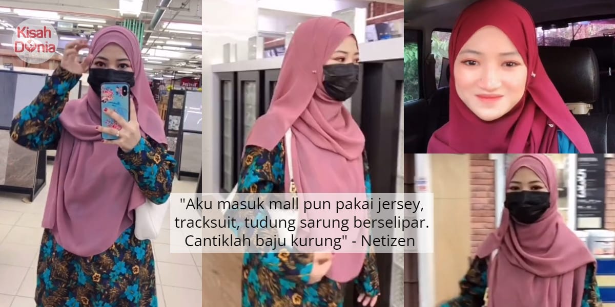 [VIDEO] Dipandang Pelik Atas Bawah, Gadis Tak Segan Masuk Mall Berbaju Kurung 2