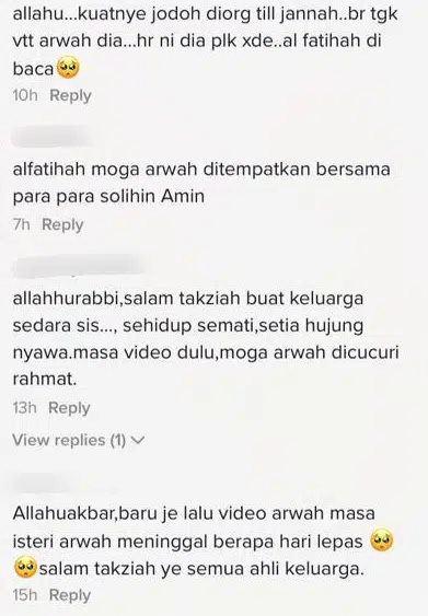 Tular Menangis Ratapi Pemergian Isteri, Selang 4 Hari Suami Pula Dijemput Ilahi