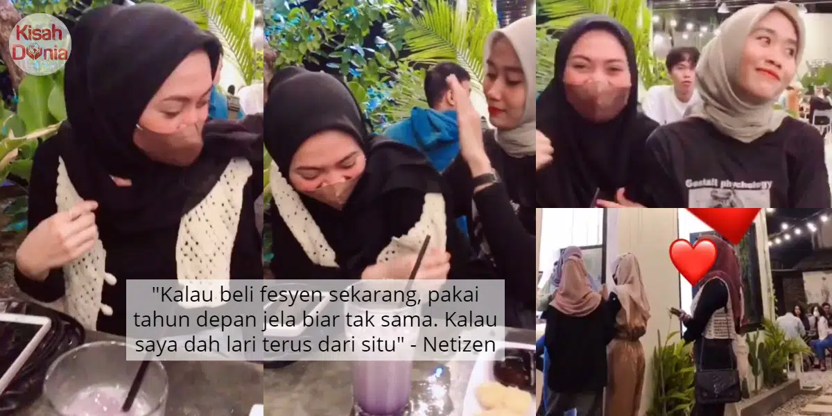 [VIDEO] Baju Cardigan Senteng Tersama Macam 4 Orang, Gadis Malu Sorok Dalam Beg 32
