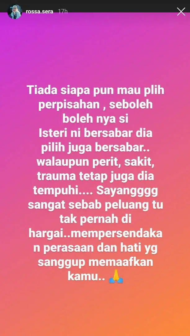 “Sumpah Tapi Bersama Yang Lain”-Shuk Tutup Komen IG, Buat Hal Tipu Isteri Lagi?