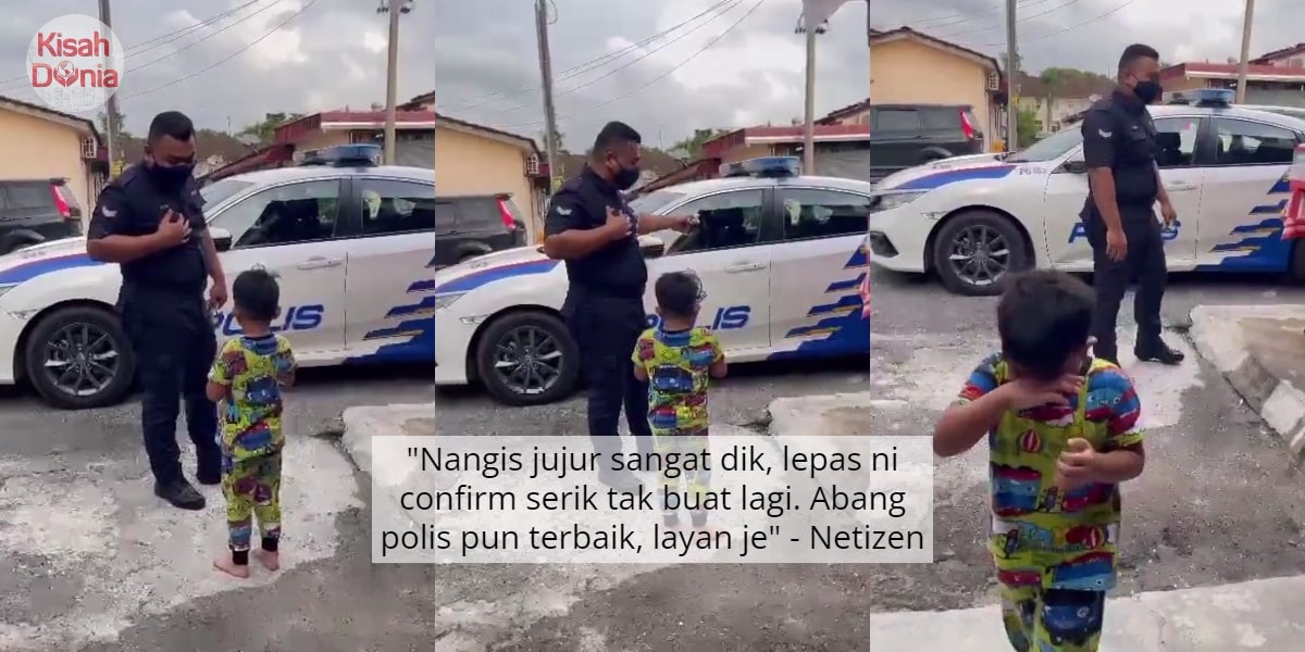 [VIDEO] Polis Acah Nanti Bawa Pergi Balai, 2 Beradik Serik Tak Bertelagah Lagi 1