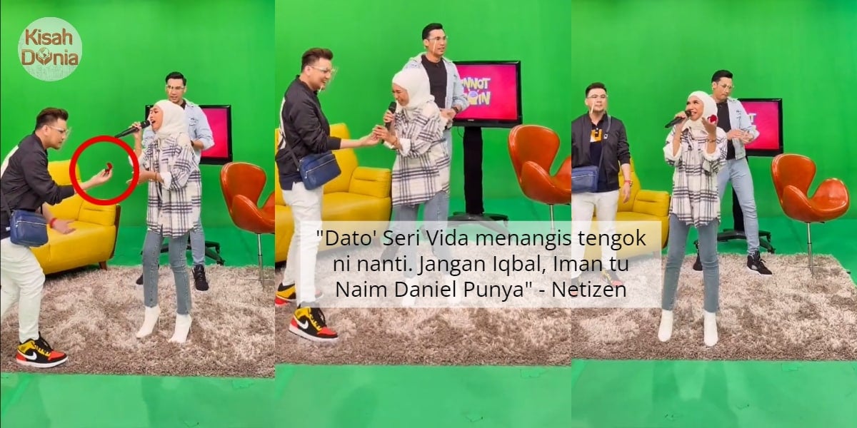 Iman Troye Tengah Nyanyi Live TV, Iqbal Tiba-Tiba Hulur Cincin Bikin Terkejut 1