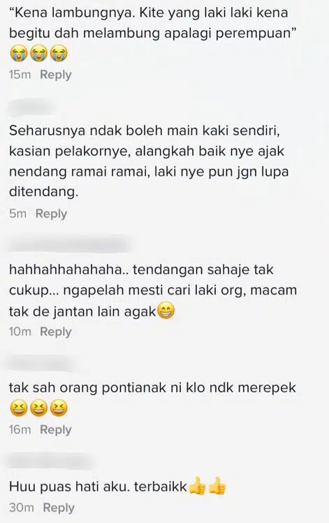 Kantoi Dating Suami Orang, Wanita Jatuh Kena Jurus Tendangan Adik Isteri Sah