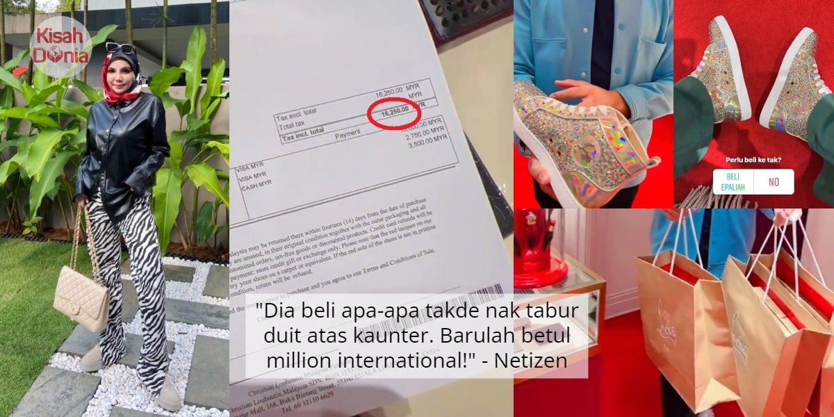 [VIDEO] "Gonjeng Tak Menempel"-Cik Epal Pejam Sebelah Mata Beli Kasut RM16,200 8