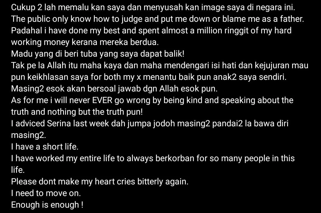 “34 Tahun Tunjuk Contoh Jadi Suami & Bapa Baik, Mereka Tak Nampak Ke?”-Chef Wan