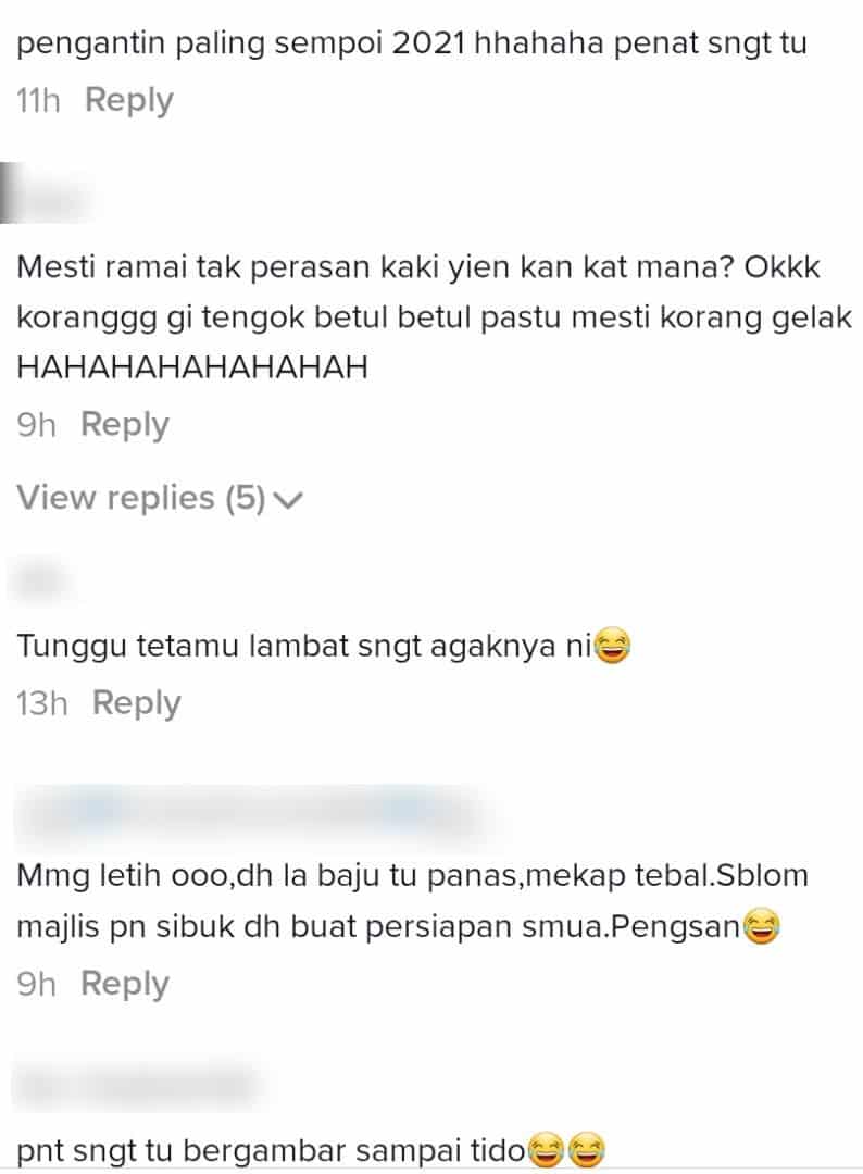 "Sorry Semalam Resdung" - Pengantin Cantik Viral 'Terdampar' Tidur Atas Pelamin 4