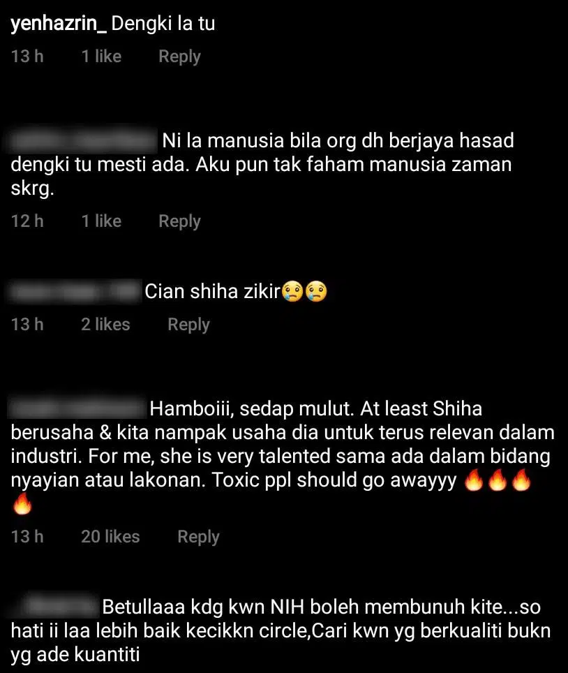 Shiha Zikir Nangis, Terkilan Ada Kenalan Rapat Iri Hati Sebab Rancak Dapat Job