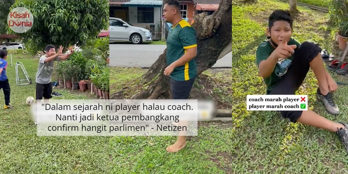Seminggu Tak Datang Training, Coach Membisu Kena 'Beletiaq' Dengan Budak 1