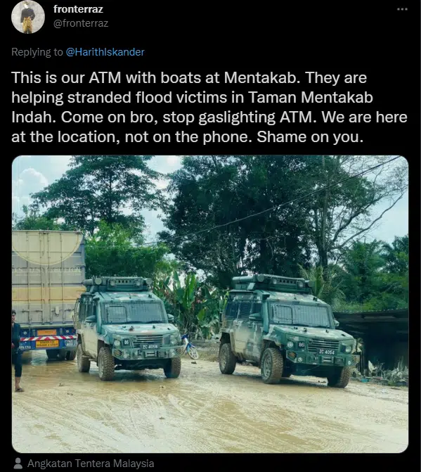 Harith Iskander Dakwa Tak Nampak Kelibat ATM 4 Hari Banjir, Shahrol Shiro Tegur