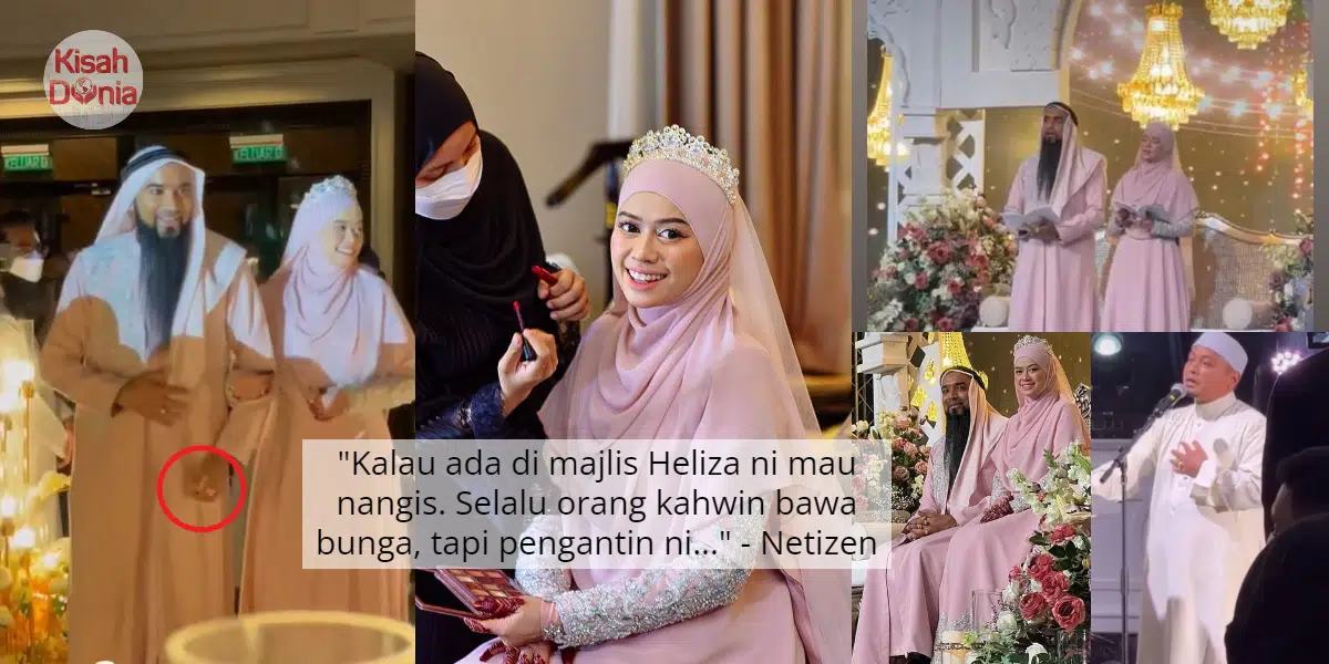 [VIDEO] Majlis Resepsi Heliza Menginsafkan, Netizen Perasan 'Sesuatu' Di Jari 9