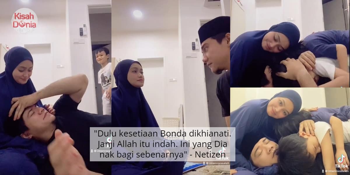 [VIDEO] Intan Tersenyum Bahagia Suami Baring Di Riba Lepas Solat, Netizen Sebak 3