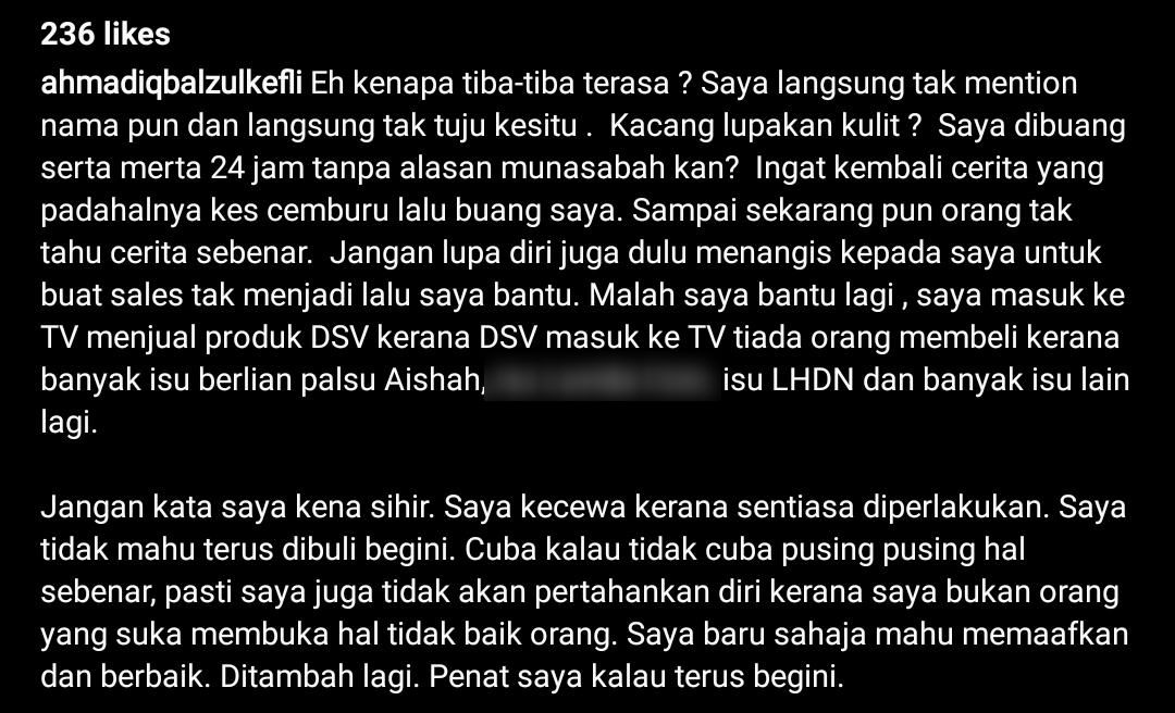 “Nampak Macam Kau Dah Gila Publisiti” -Anju Geram Lihat DS Vida Asyik Diperli