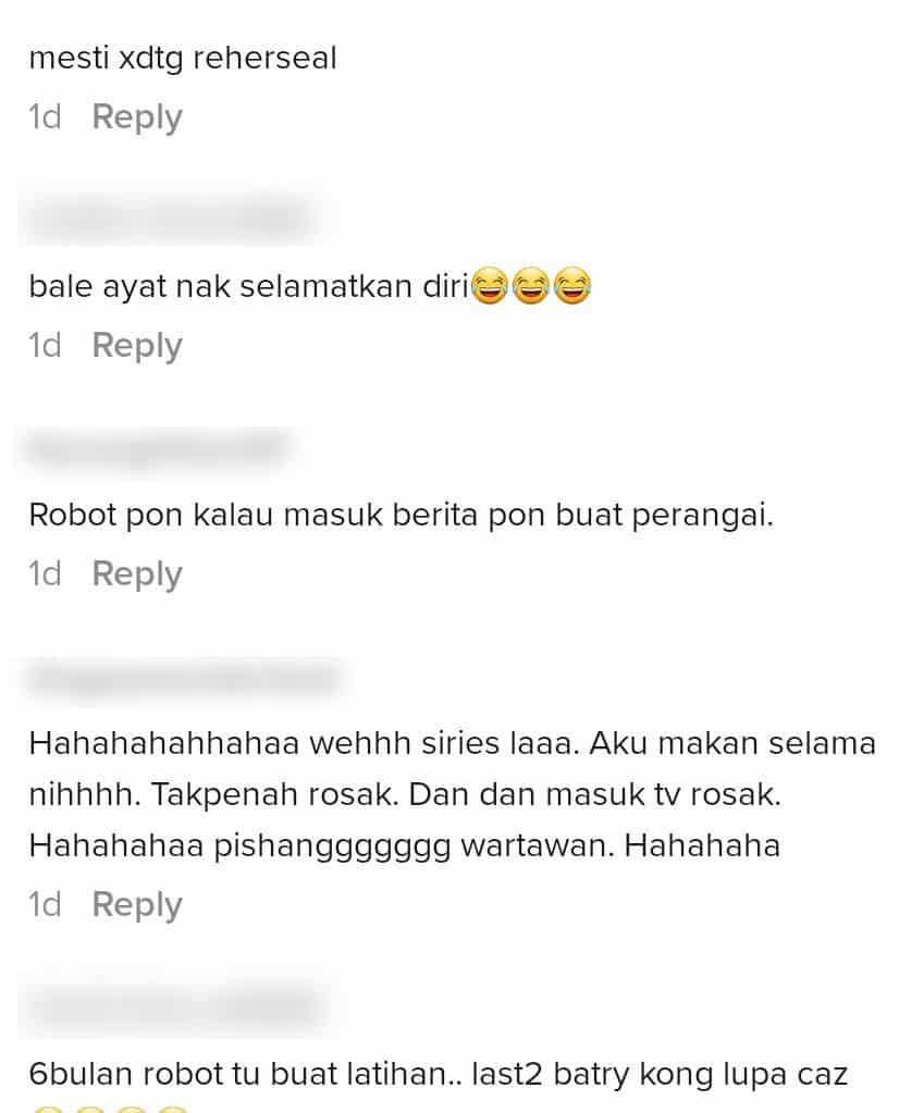 Robot ‘Buat Perangai’ Tumpahkan Air Di Berita TV, Wartawan Cover Guna Ayat Win