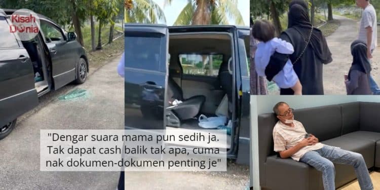 Kereta Dirompak Masa Lawat Pusara, Wanita Sebak Bapa Mentua Trauma Rugi RM8k 1
