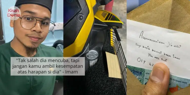 Balik Jadi Imam Terawih, Pemuda Terkejut Jumpa Surat Pinangan Dalam Raga Motor