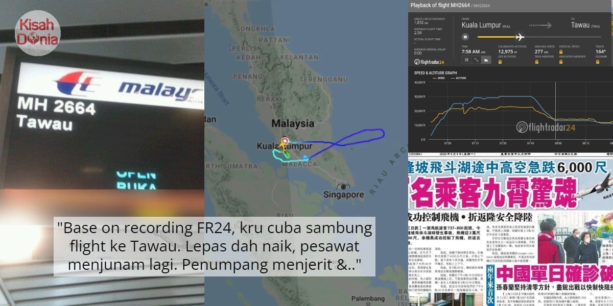 [UPDATE] Pesawat MH2664 Dari KLIA-Tawau Terjunam, MAS Keluar Kenyataan Rasmi 3