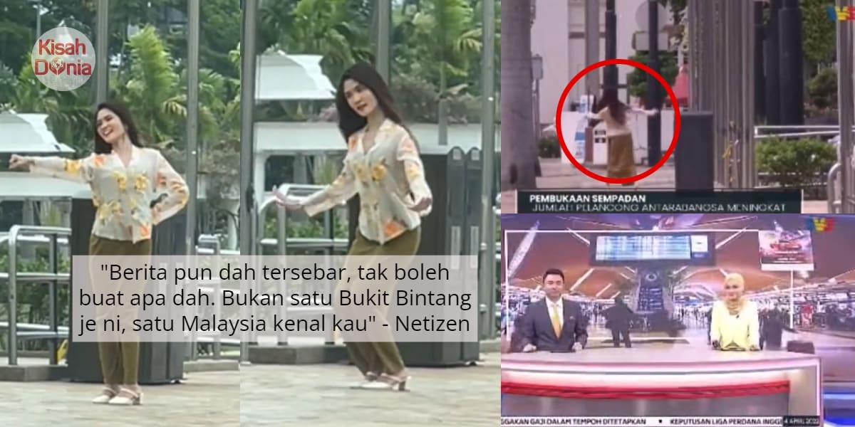 Sakan Amoi Joget TikTok, Sekali Tak Masuk FYP Tapi Kantoi Dalam Berita TV 5
